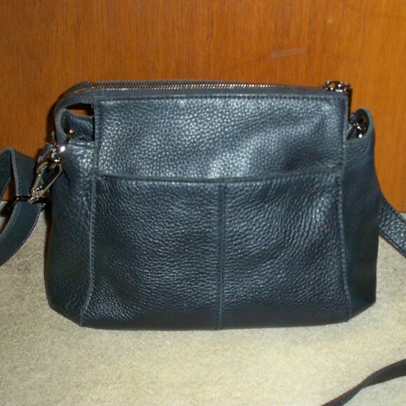Hammitt Bryant Black Leather Handbag Gunmetal Hardware-EUC!! $495 - Picture 2 of 4